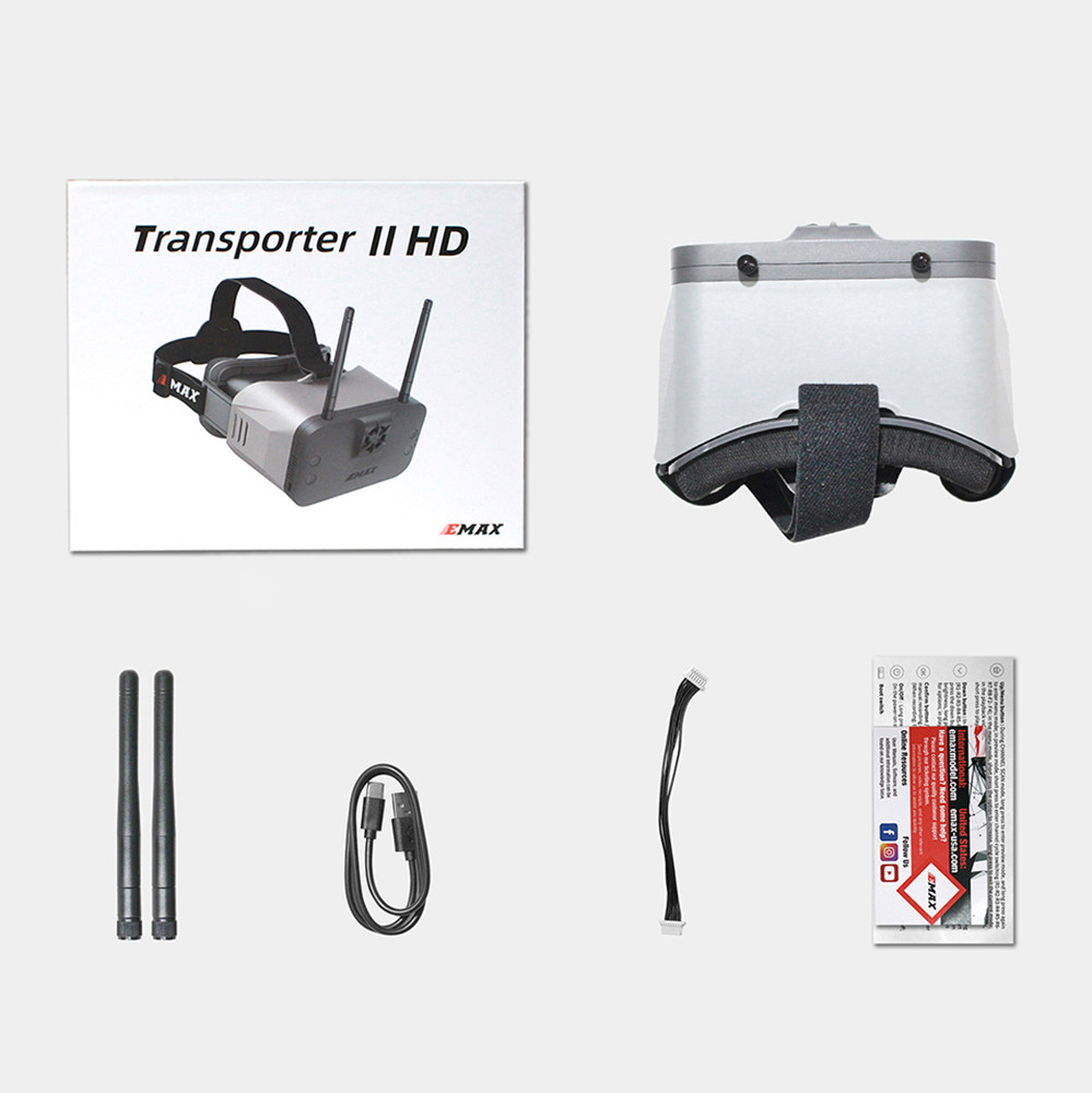 EMAX Transporter II HD Digital - Hdzero Goggles Digital Hd Fpv 评论和价格
