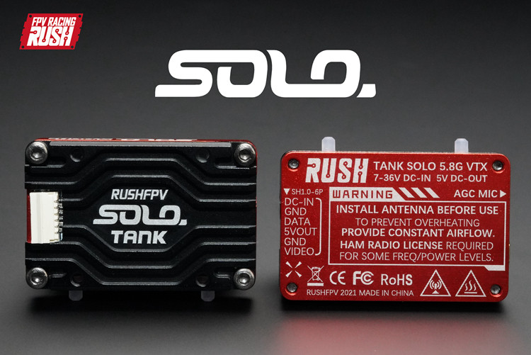 RUSHFPV 5.8G Analog VTX SOLO 1 - Foxeer Reaper Extreme 2.5W Vtx 评论和价格